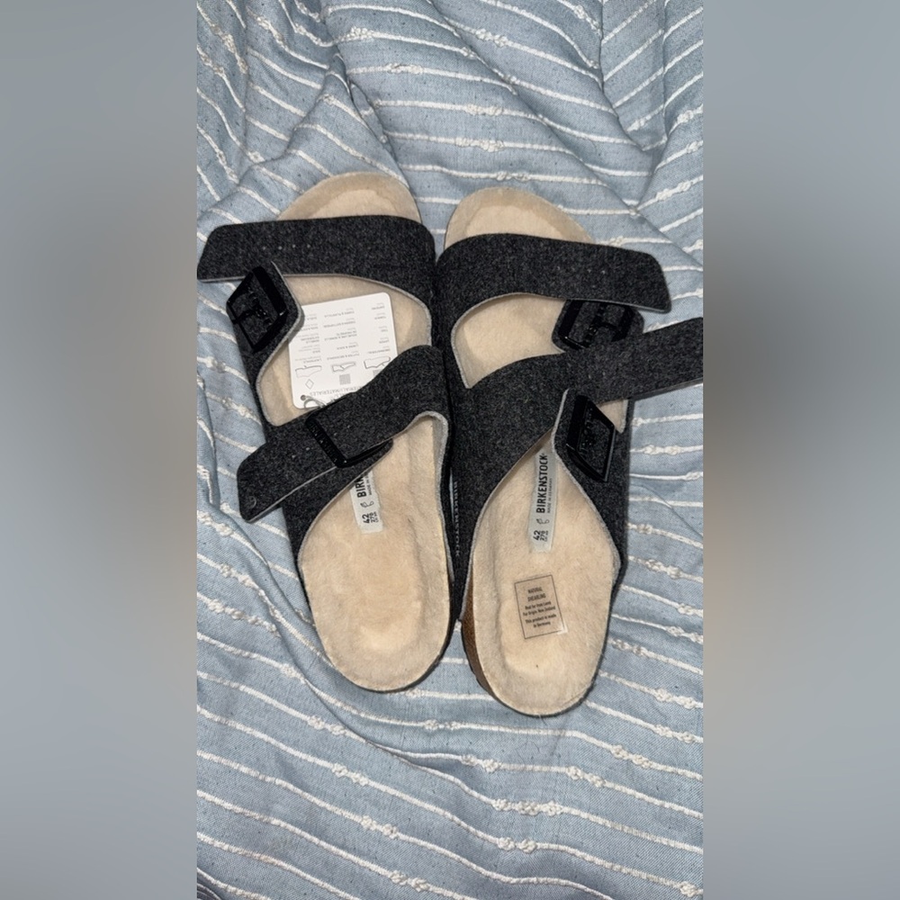 Sherpa lined Birkenstocks